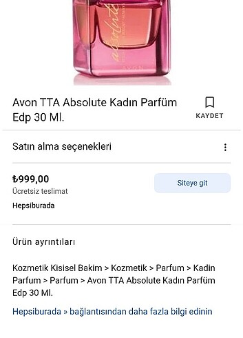 Avon Absolute parfum 