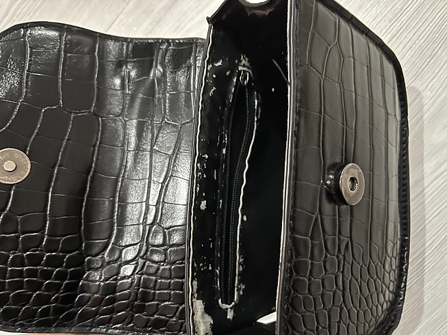  Beden siyah Renk Koton marka mimi askılı çanta