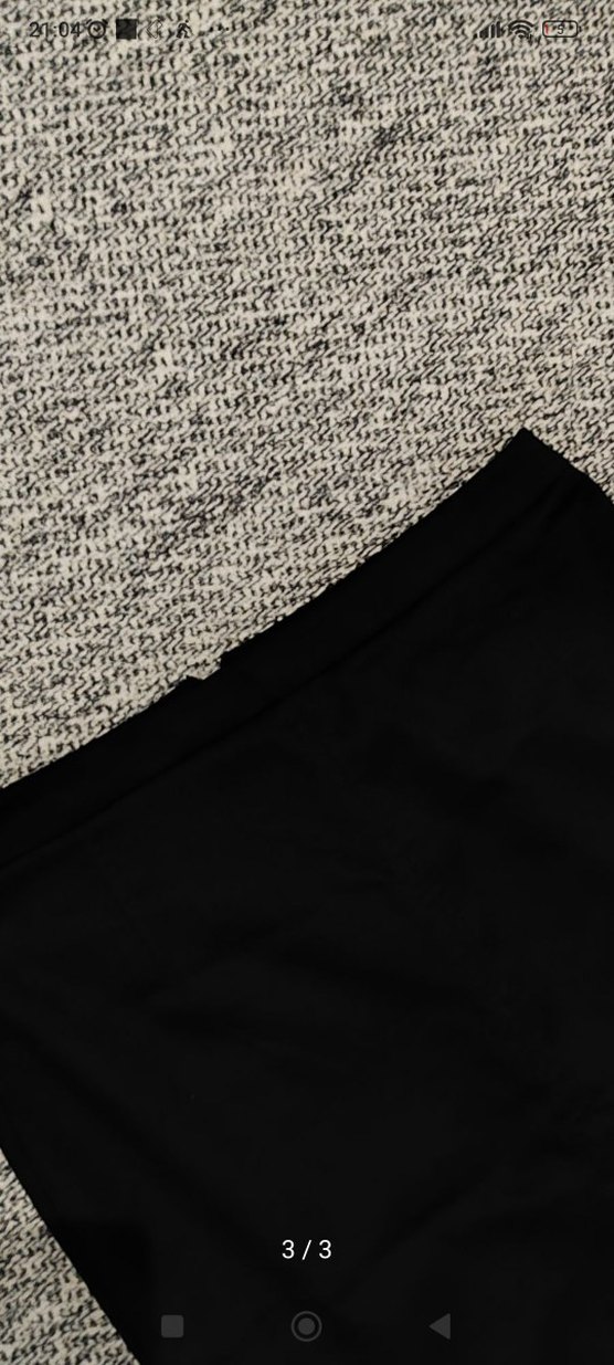 Siyah Kadın Mini Etek Kürklü Detaylı - Görsel 3