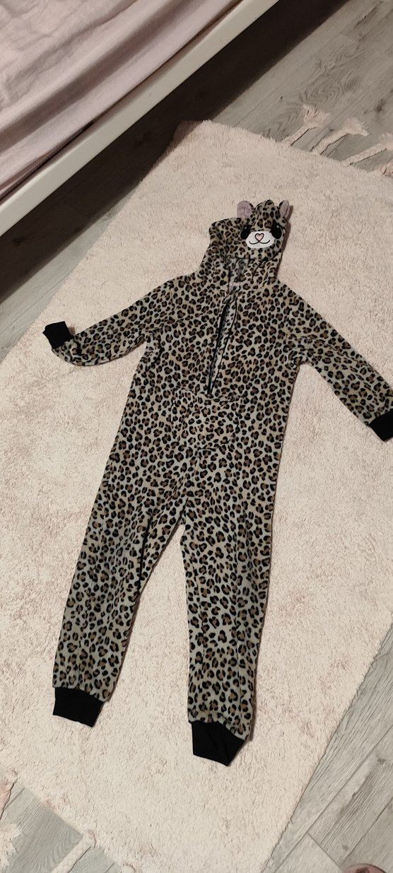 Kahverengi Zebra Desenli Kürk Detaylı Kedi Kıyafeti - Görsel 4