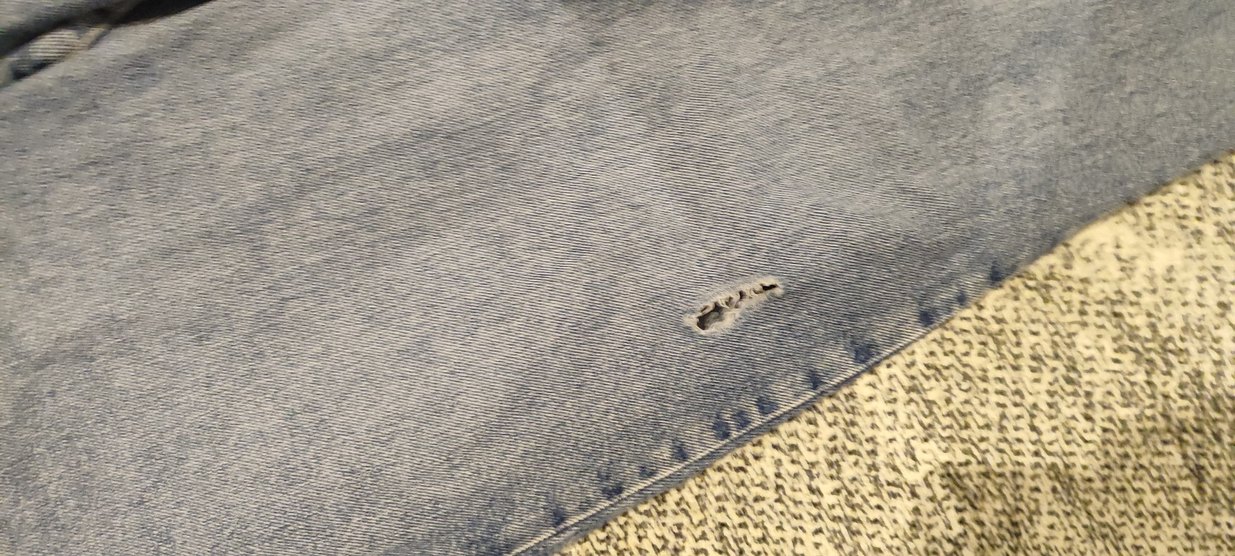 Nakışlı Mavi Kadın Midi Boy Bol Kesim Jean - Görsel 3