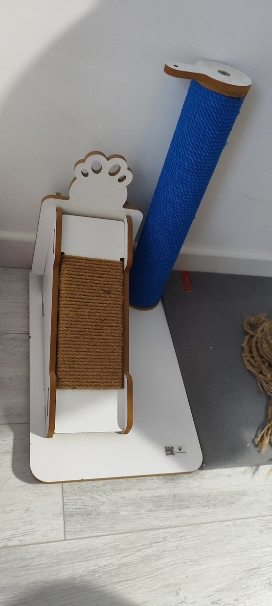 Beyaz Kedi Tırmalama Tahtası - Görsel 2