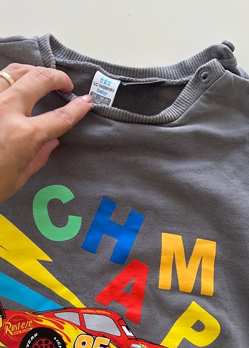 Gri Baskılı Erkek Çocuk Sweatshirt - Görsel 2