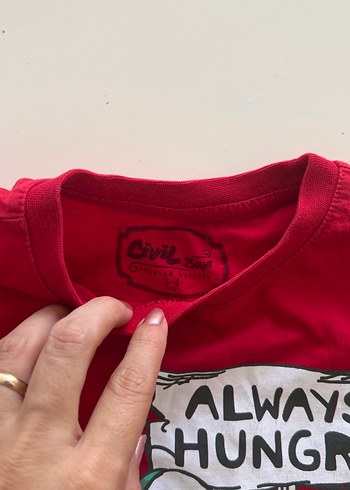 Kırmızı Uzun Kollu Erkek Çocuk Sweatshirt - Görsel 3