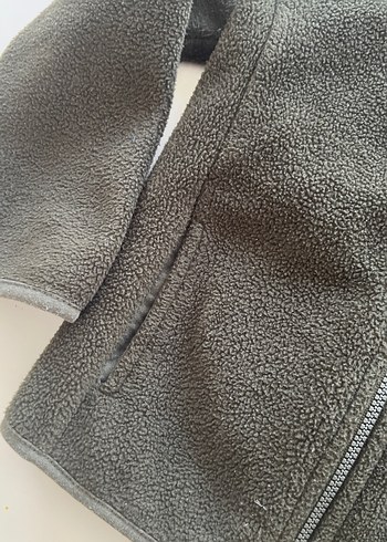 Erkek Çocuk Haki Fermuarlı Sweatshirt - Görsel 4