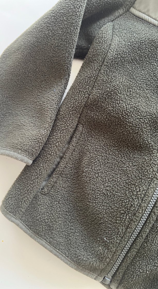 Erkek Çocuk Haki Fermuarlı Sweatshirt - Görsel 4