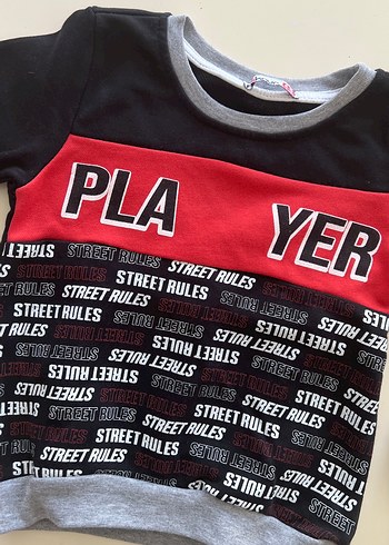 Erkek Çocuk Siyah Sweatshirt Uzun Kollu - Görsel 2