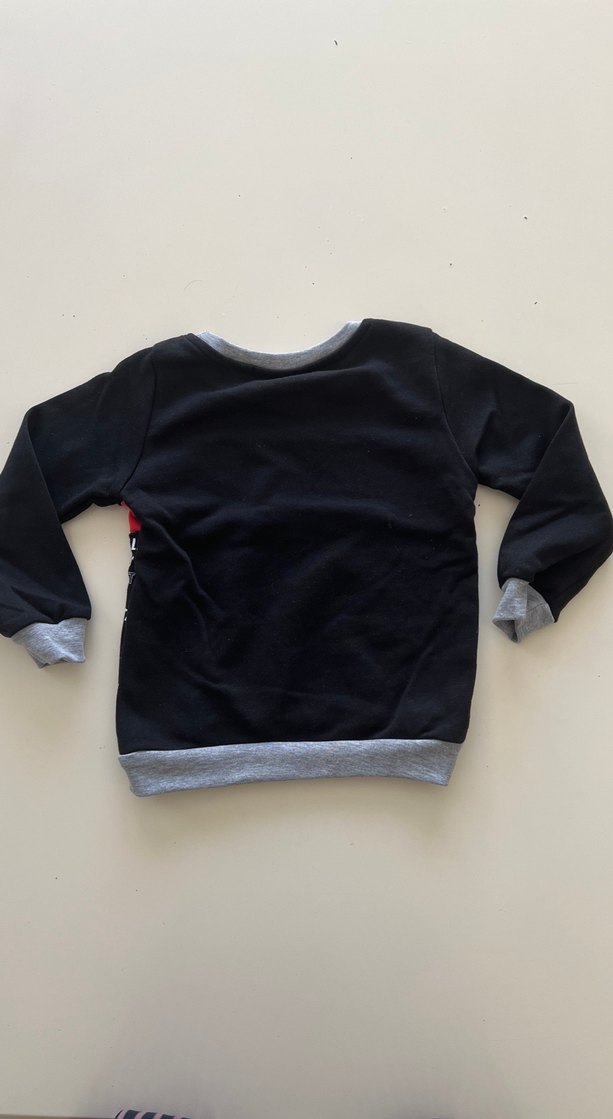 Erkek Çocuk Siyah Sweatshirt Uzun Kollu - Görsel 3