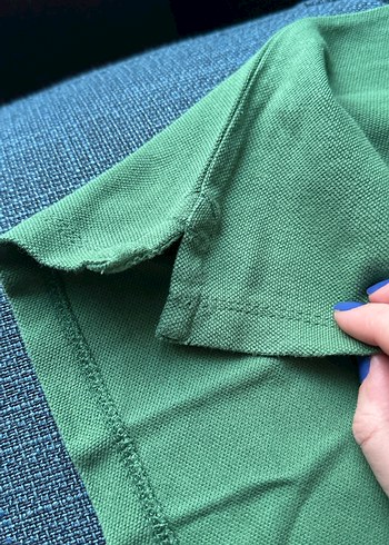 Erkek Yeşil Düğmeli Polo Tişört - Görsel 3