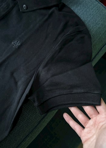 Erkek Siyah Polo Yaka Kısa Kollu Tişört - Görsel 5