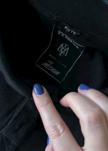 Erkek Siyah Polo Yaka Kısa Kollu Tişört - Görsel 4