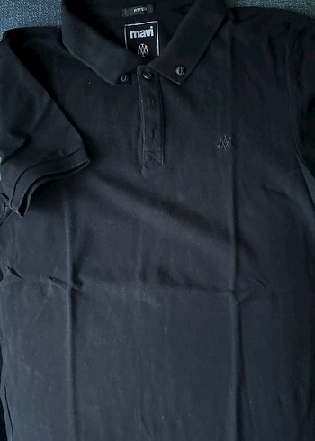 Erkek Siyah Polo Yaka Kısa Kollu Tişört - Görsel 2