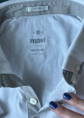 Pamuklu Beyaz Kısa Kollu Polo Tişört - Görsel 5