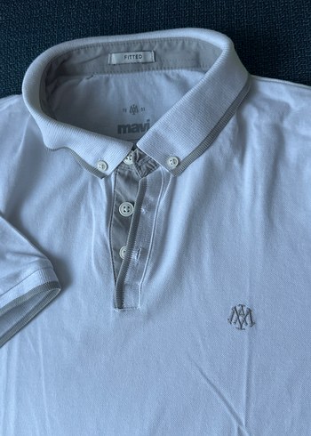 Pamuklu Beyaz Kısa Kollu Polo Tişört - Görsel 3