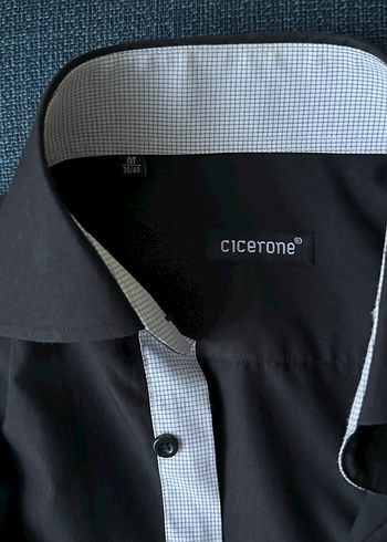 Uzun Kollu Siyah Erkek Gömlek - Görsel 4