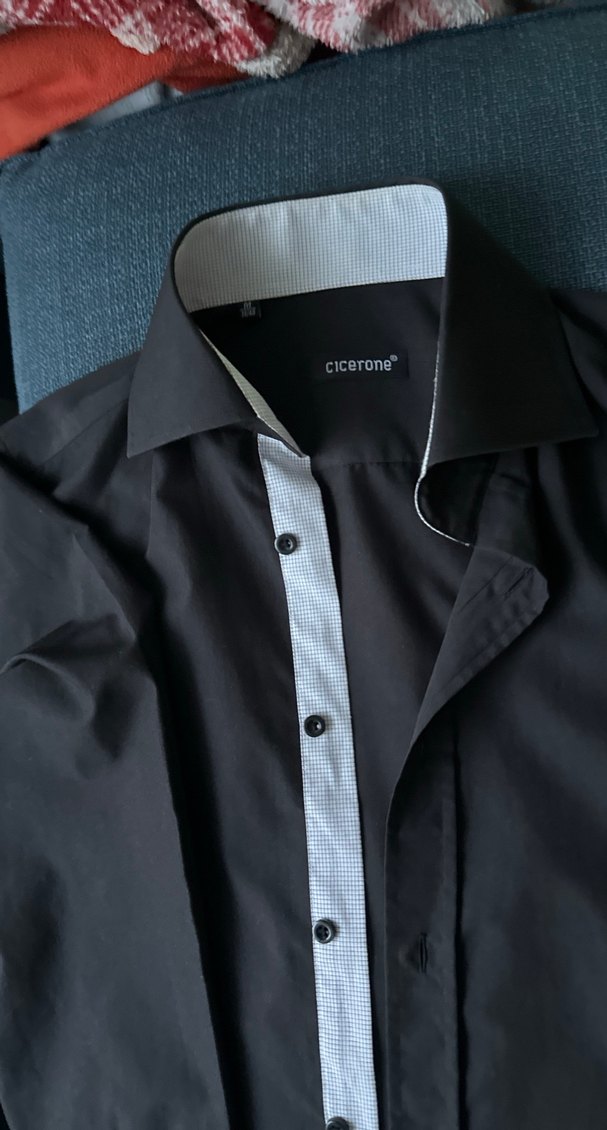 Uzun Kollu Siyah Erkek Gömlek - Görsel 3