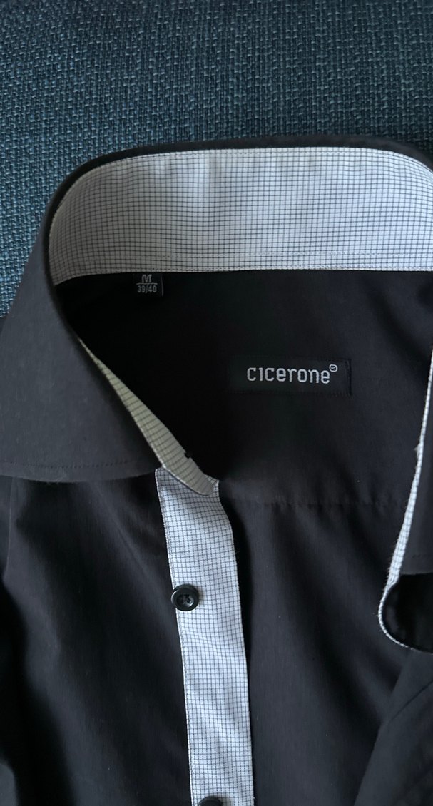 Uzun Kollu Siyah Erkek Gömlek - Görsel 4