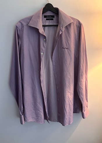 Pierre Cardin Lila Minimal Uzun Kollu Gomlek