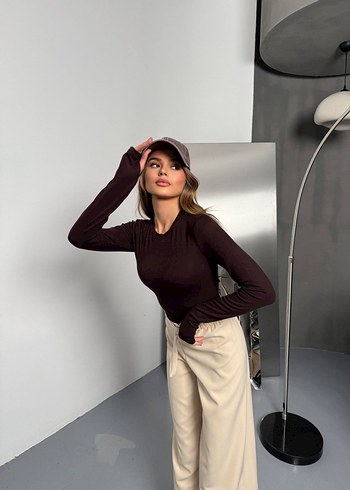 kadın parnak geçme detaylı likralı badi - Görsel 2