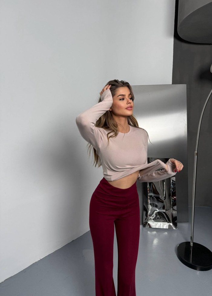 kadın parnak geçme detaylı likralı badi - Görsel 3