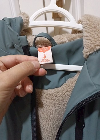 Erkek Çocuk Haki Fermuarlı mont - Görsel 4