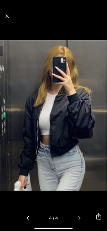s Beden siyah Renk Stradivarius bomber ceket