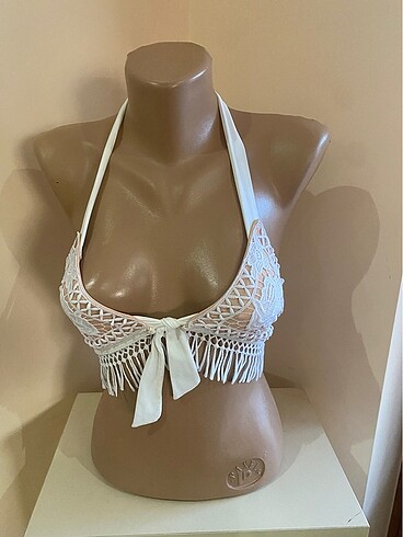 36 Beden beyaz Renk Örme bikini