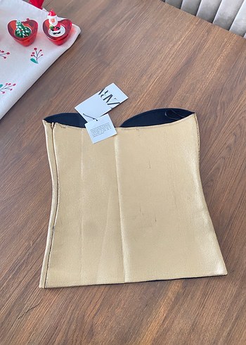 Zara Deri Straplez Body - Görsel 3