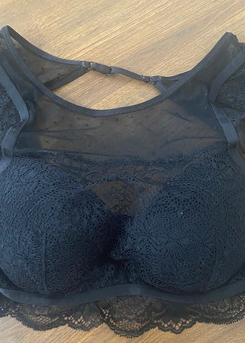 Siyah Gotik Desenli Midi Sütyen - Görsel 3