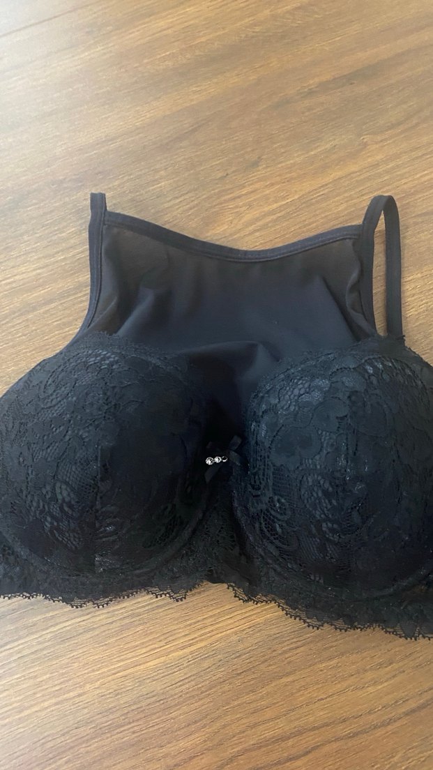 Siyah Gotik Desenli Midi Sütyen - Görsel 2