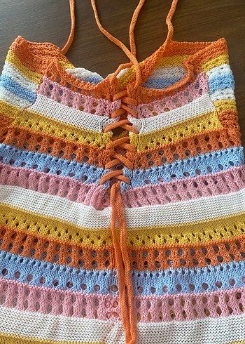 Örgü plaj Elbise - Görsel 4