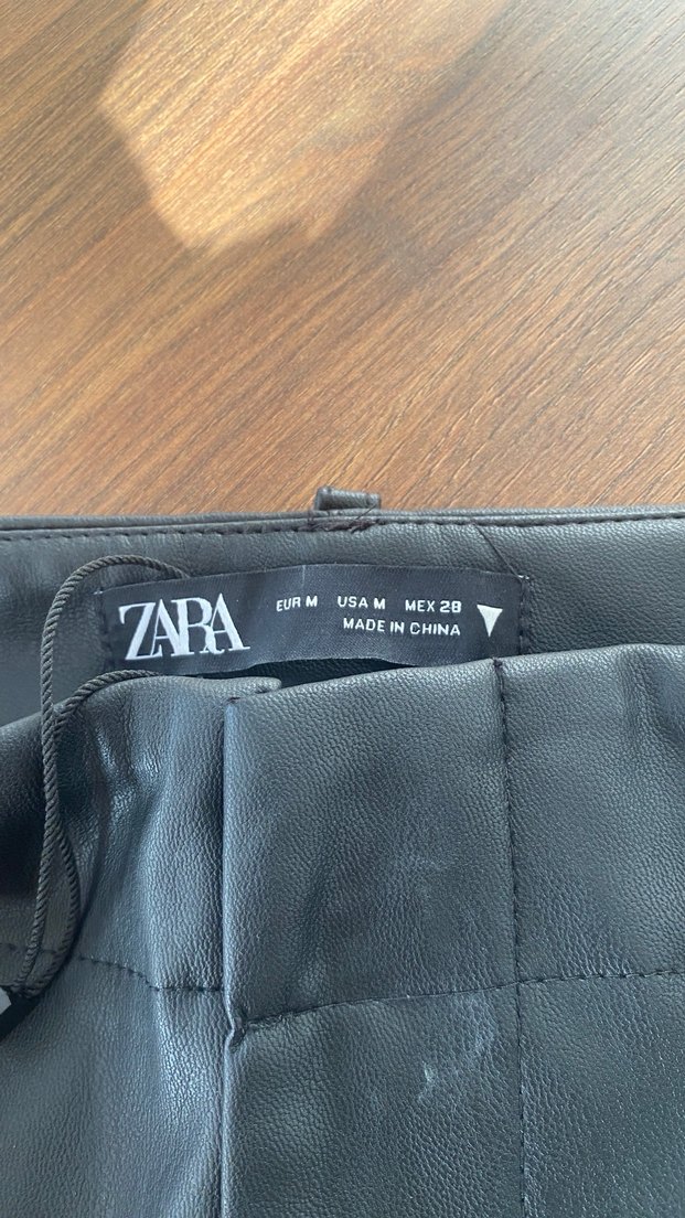 Zara Deri Pantolon - Görsel 5