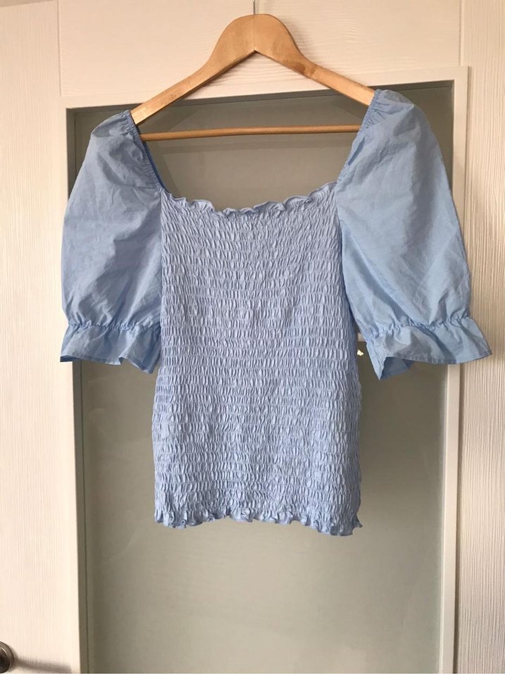 Karpuz kol sandık yaka bluz Body - Görsel 2