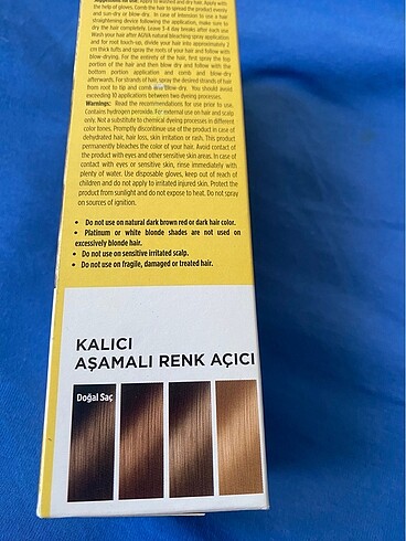 Beden Renk Saç açıcı sprey