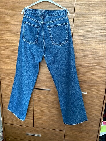 42 Beden lacivert Renk Koton Baggy jean