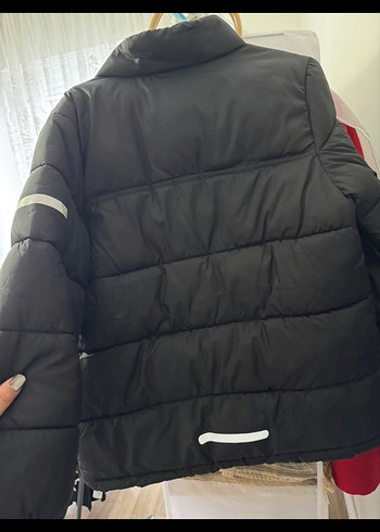 H&M Erkek Çocuk Siyah Sade Fermuarlı Mont