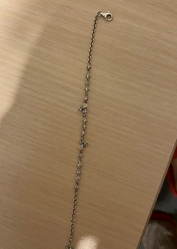 Zarif Çiçek Desenli Zincir Detaylı Bileklik pandora - Görsel 5