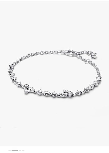 Zarif Çiçek Desenli Zincir Detaylı Bileklik pandora - Görsel 3