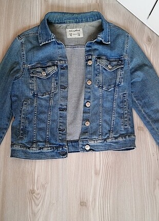 m Beden mavi Renk Pull and bear kot ceket