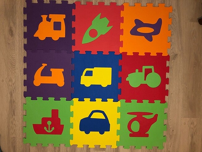 Çocuk puzzle oyun matı-yer karosu