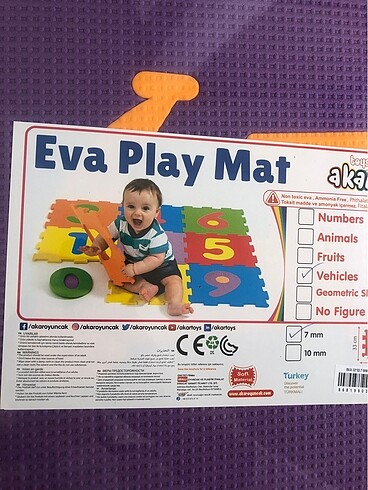 Beden Renk Çocuk puzzle oyun matı-yer karosu