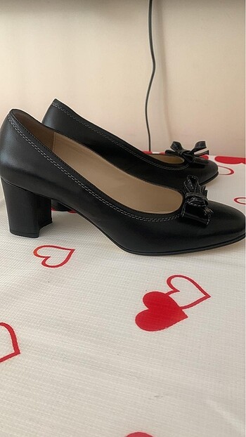 40 Beden siyah Renk kalın topuklu ayakkabı