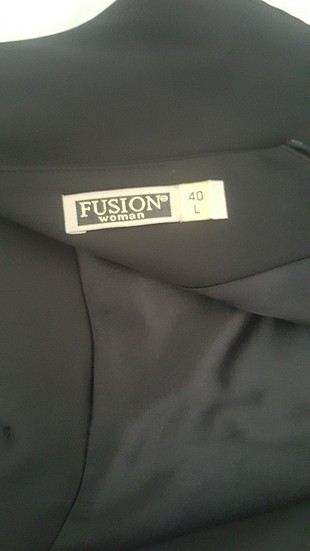 40 Beden siyah Renk fusion siyah şık elbise