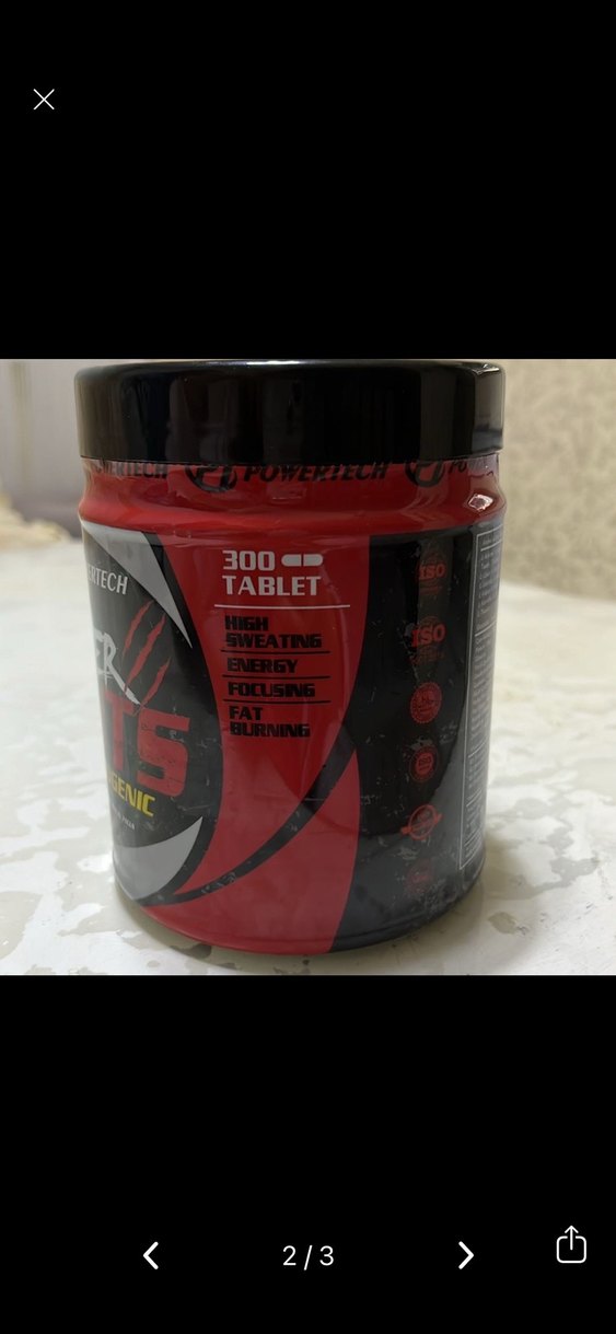 Powertech Power Cuts Termojenik Kırmızı Toz - Görsel 2