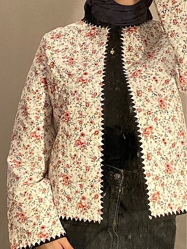 Zara SIFIR Çiçek Desenli Mevsimlik Ceket