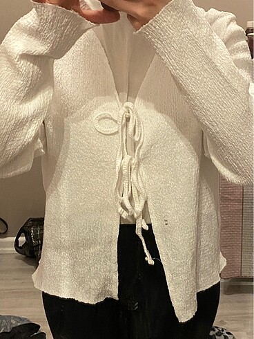 Zara Beyaz Coquette Hırka