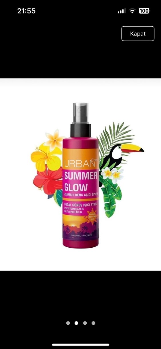 Urban Care Summer Glow Saç Spreyi - Görsel 2