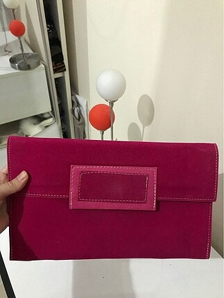 Diğer Fuşya clutch çanta