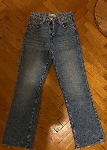 Kadın Gri Denim Normal Paça Kot Pantolon