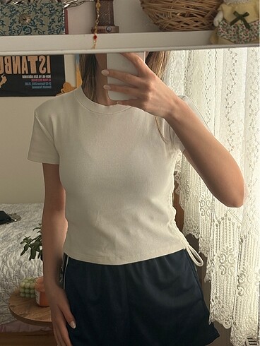 Diğer Beyaz tişört / yazlık tişört / crop